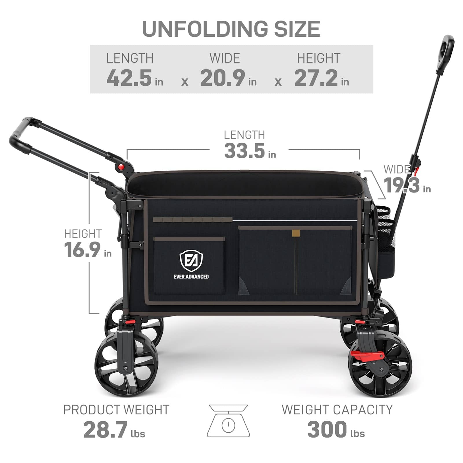 Folding Push Wagon