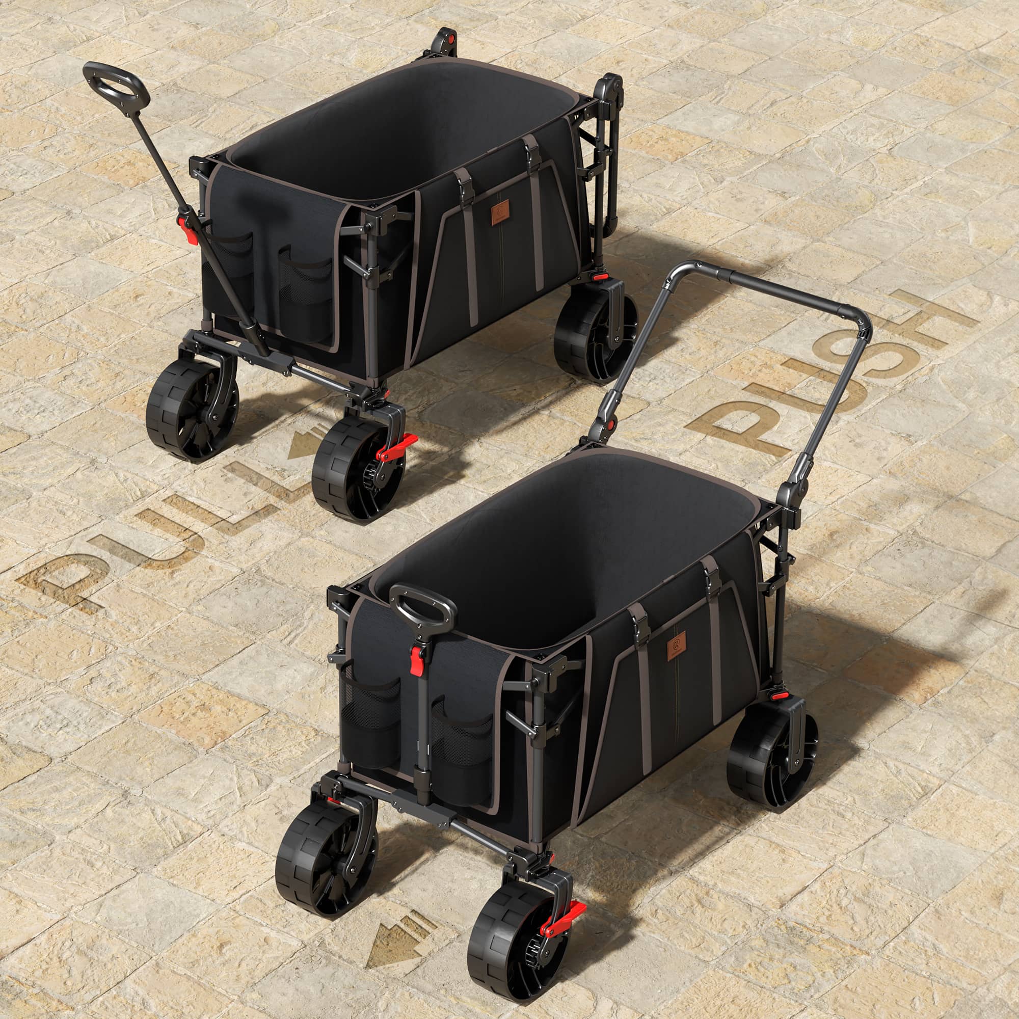 Folding Push Wagon