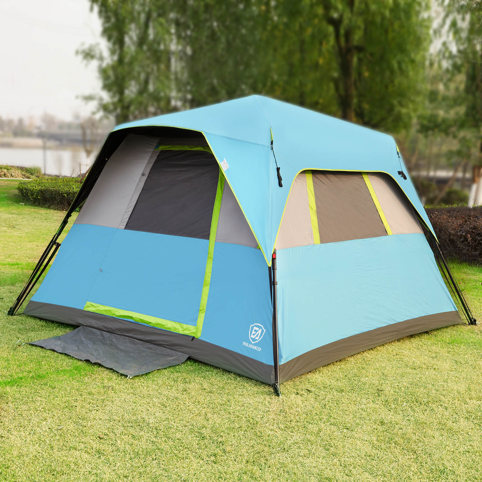 6 Person Instant Blackout Camping Tent - EVER ADVANCEDCamping TentBlue