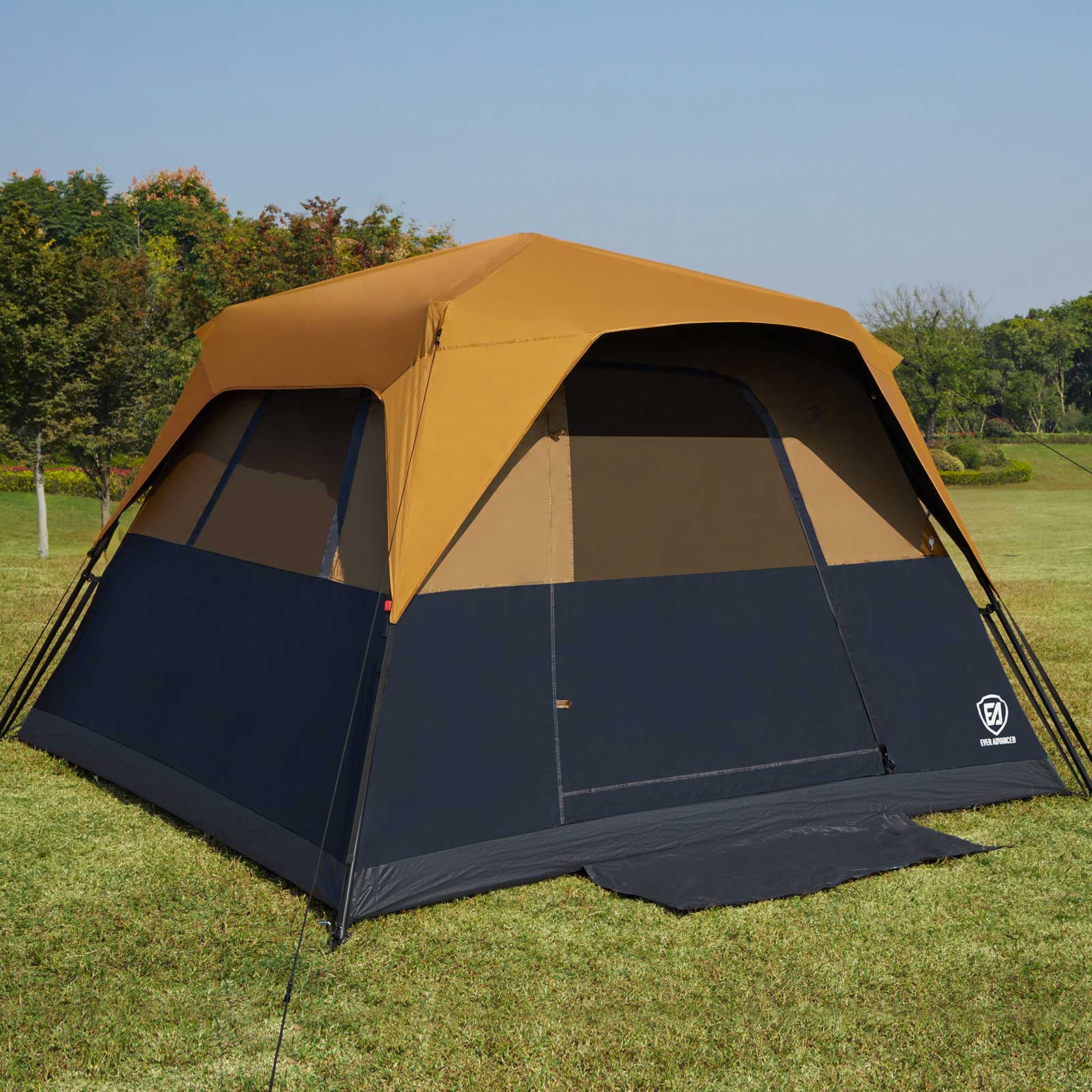 6 Person Instant Blackout Camping Tent - EVER ADVANCEDCamping TentOrange