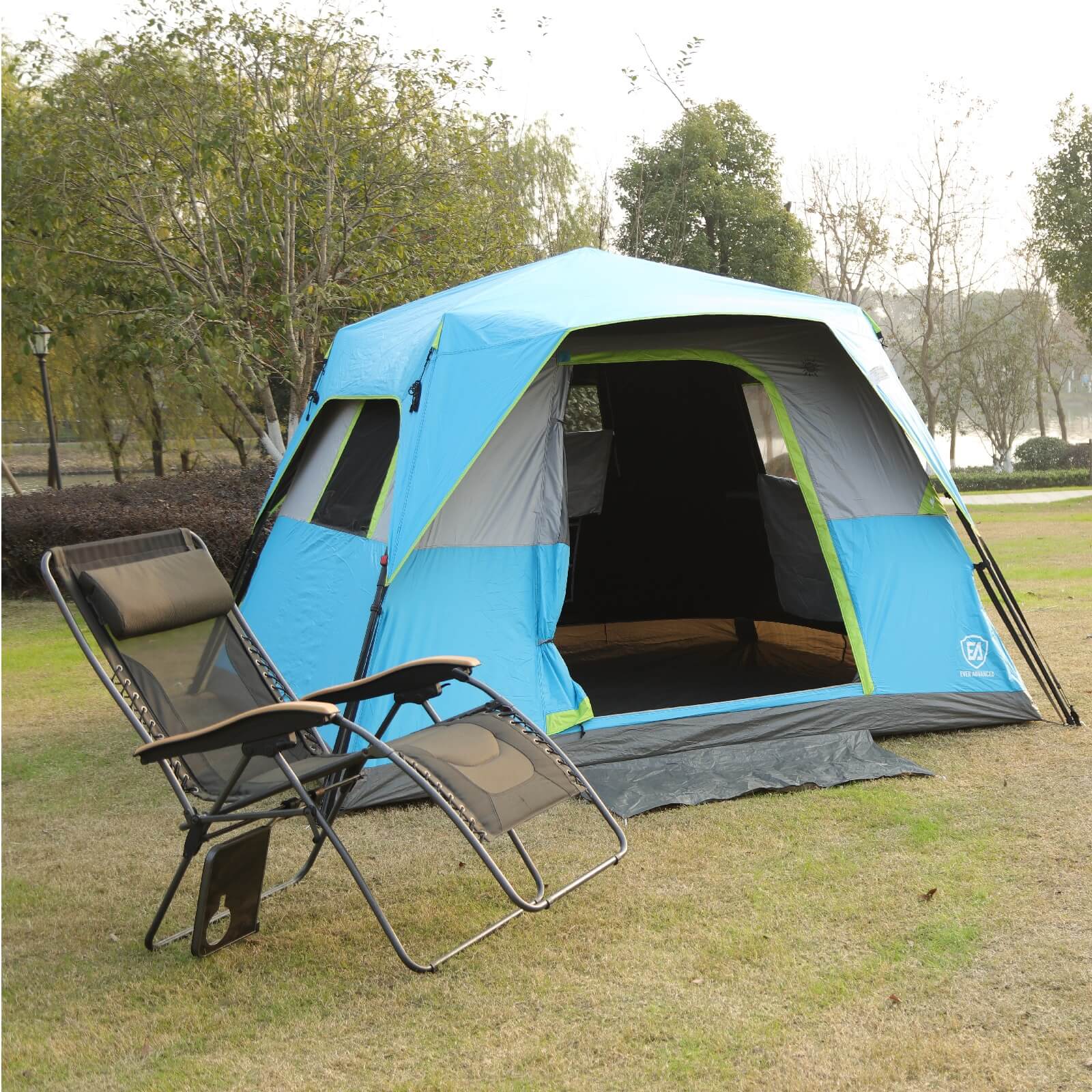 6 Person Instant Blackout Camping Tent - EVER ADVANCEDCamping TentBlue