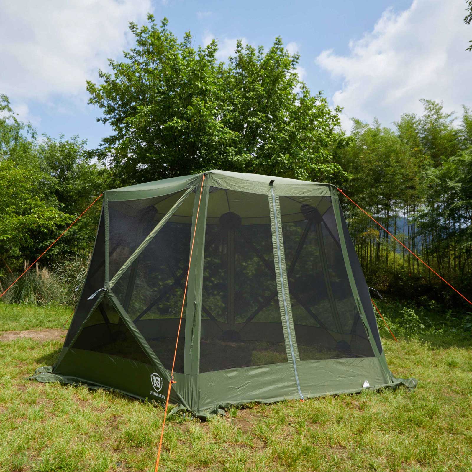 6 Person Pop up Screen Tent - EVER ADVANCEDScreen House TentGreen