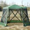 6 Person Pop up Screen Tent - EVER ADVANCEDScreen House TentGreen