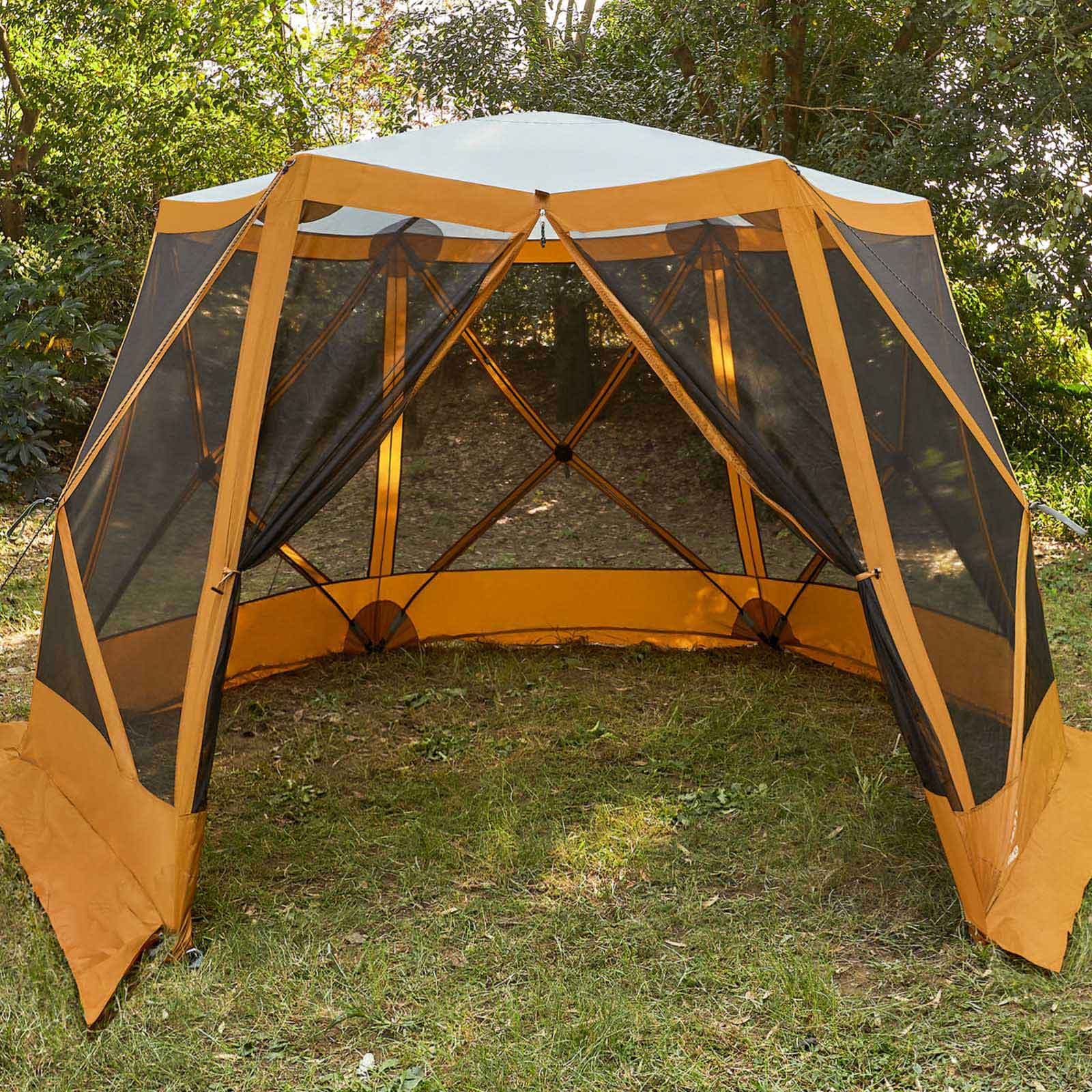 6 Person Pop up Screen Tent - EVER ADVANCEDScreen House TentOrange