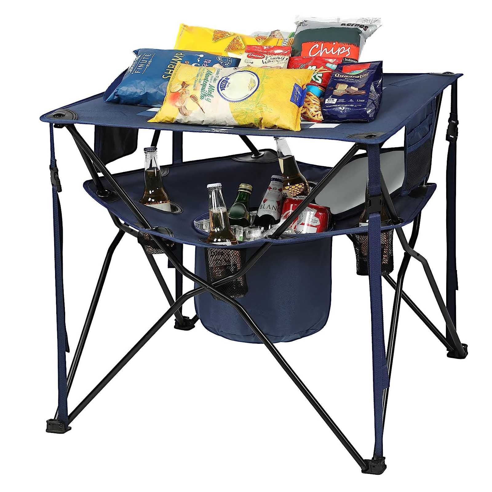 Camping Picnic Table With Cooler - EVER ADVANCED