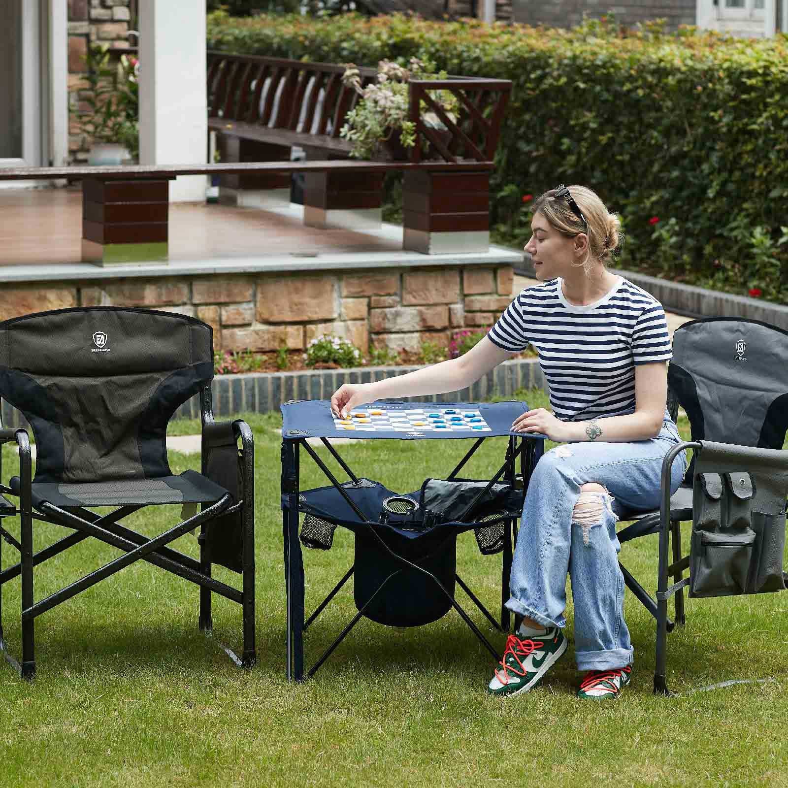 Camping Picnic Table With Cooler - EVER ADVANCED