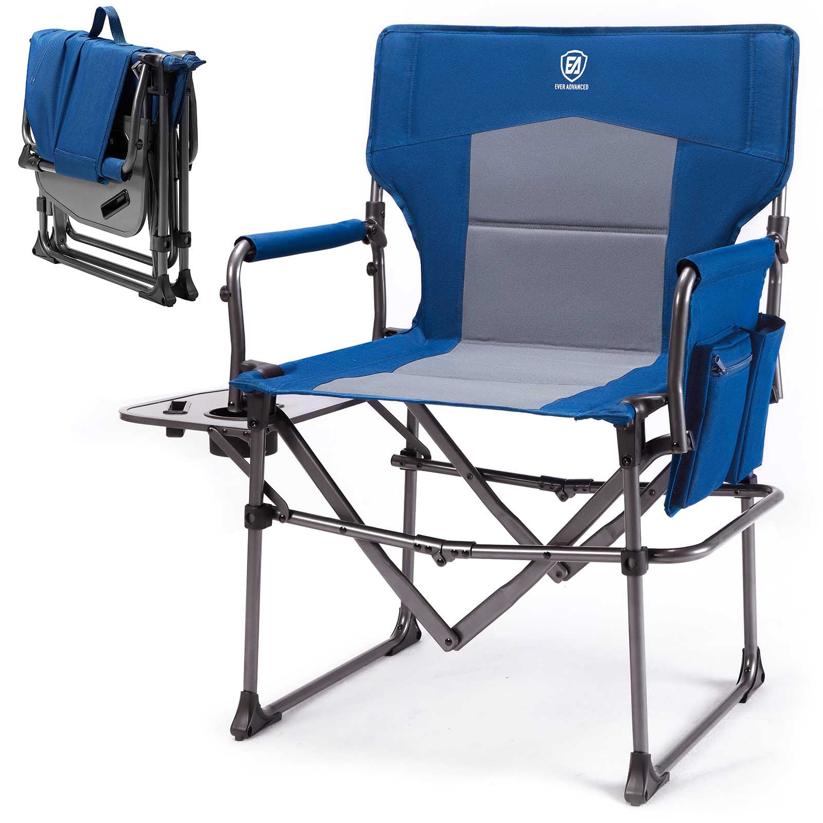 Compact Camping Directors Chair - EVER ADVANCEDDirectors ChairsBlue