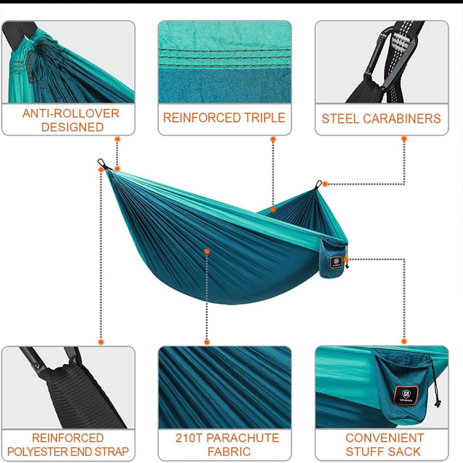 EVER ADVANCED Camping Hammock - EVER ADVANCED