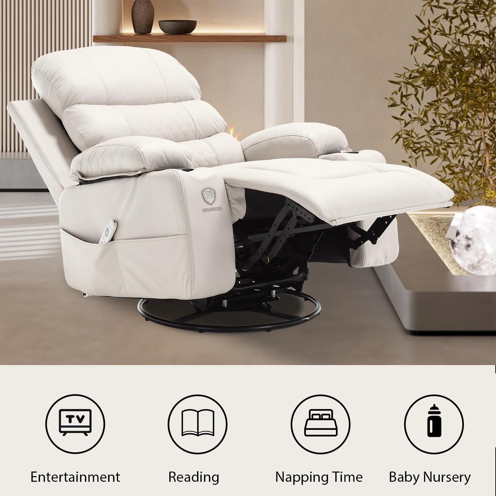 EVER ADVANCED Electric Massage Heat Lift Recliner Chair - EVER ADVANCEDLift Chair