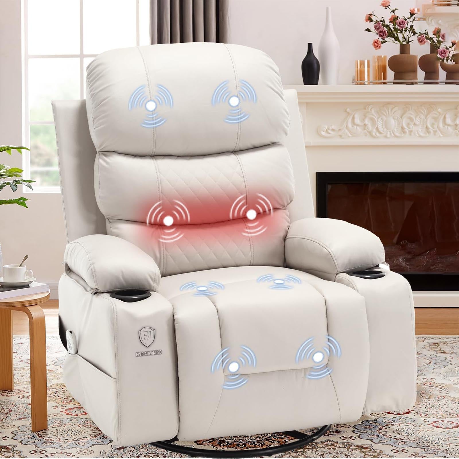 EVER ADVANCED Electric Massage Heat Lift Recliner Chair - EVER ADVANCEDLift Chair