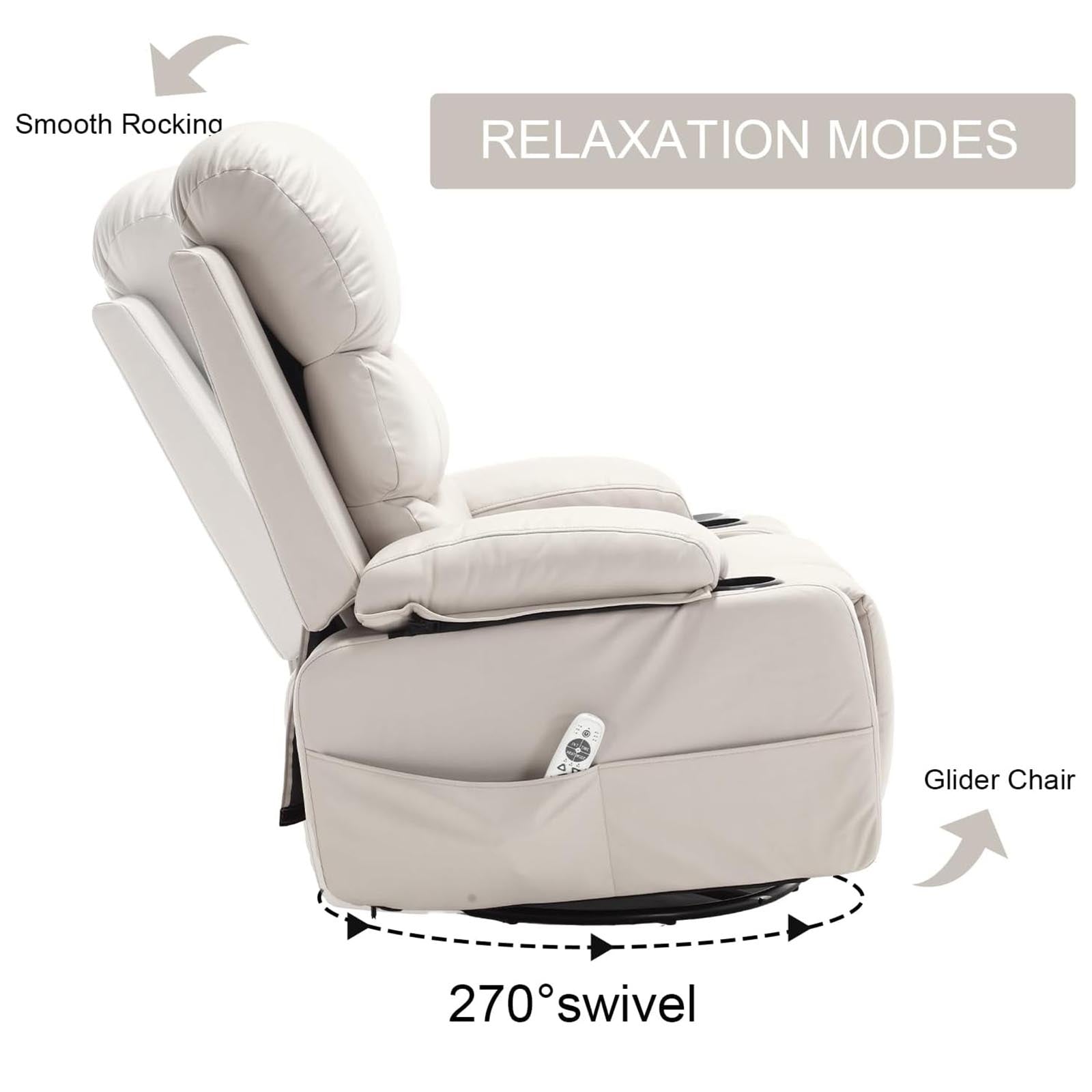 EVER ADVANCED Electric Massage Heat Lift Recliner Chair - EVER ADVANCEDLift Chair