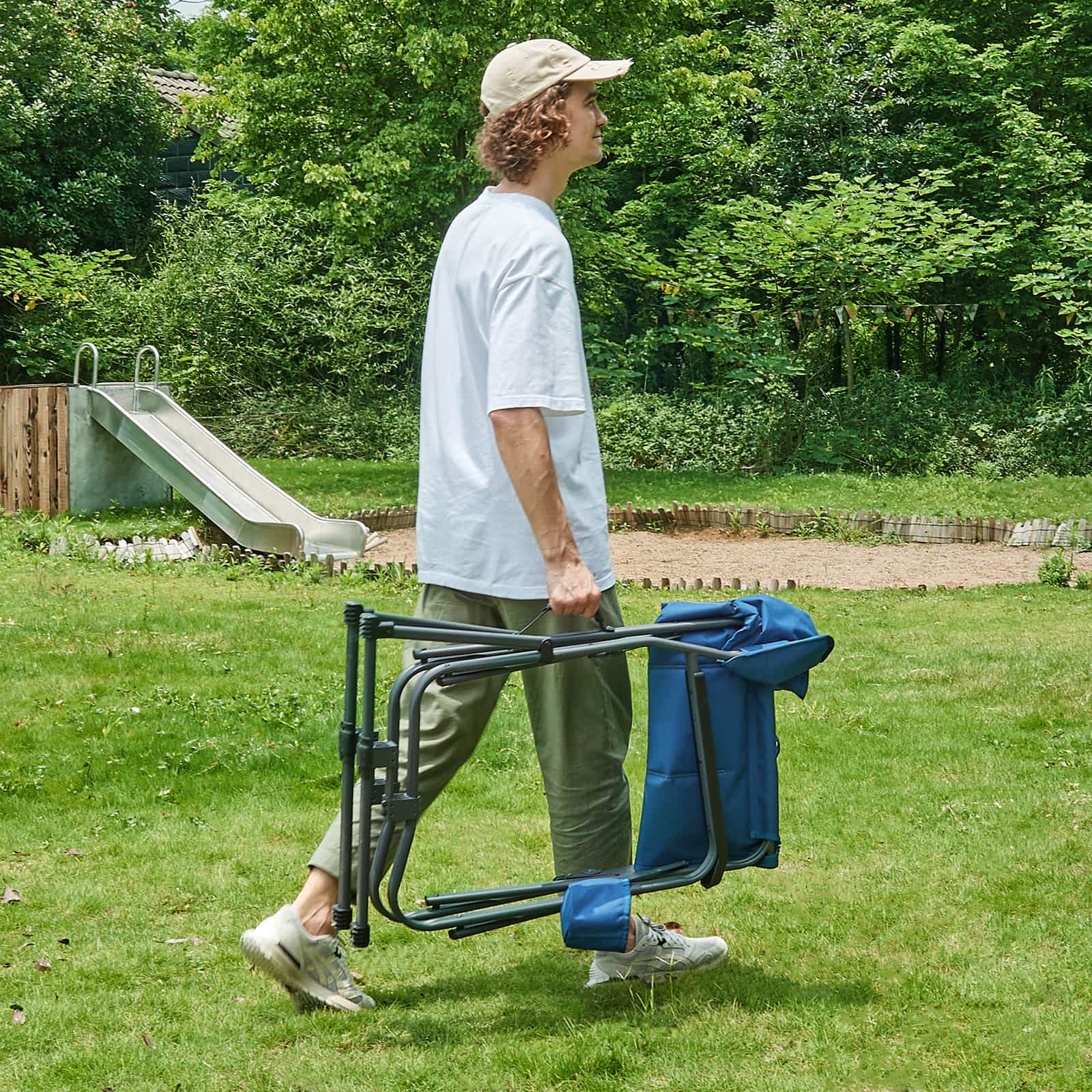 EVER ADVANCED Folding Rocking Chair - EVER ADVANCEDRocking ChairBlue