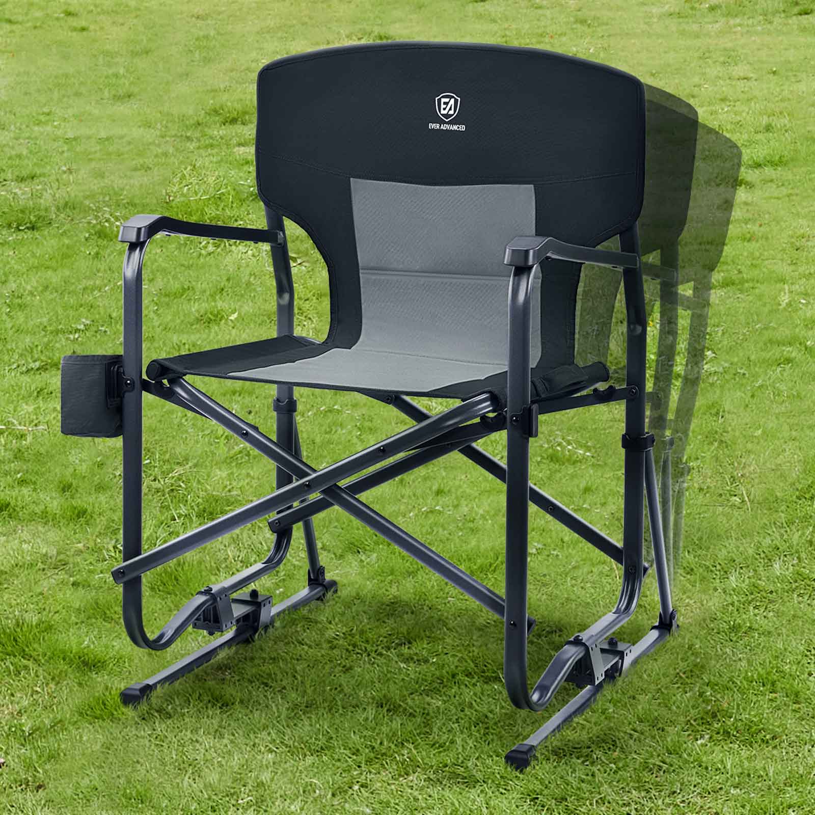 EVER ADVANCED Folding Rocking Chair - EVER ADVANCEDRocking ChairBlack