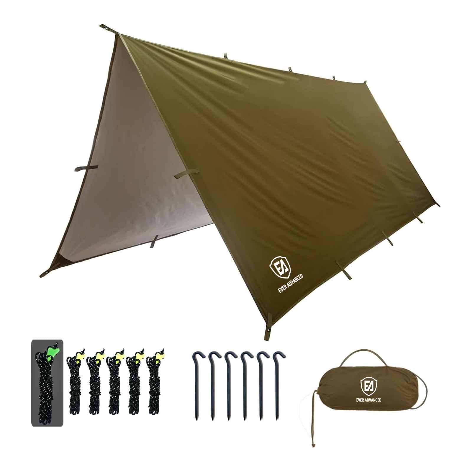 EVER ADVANCED Folding Tent Waterproof Portable Tarp - EVER ADVANCED