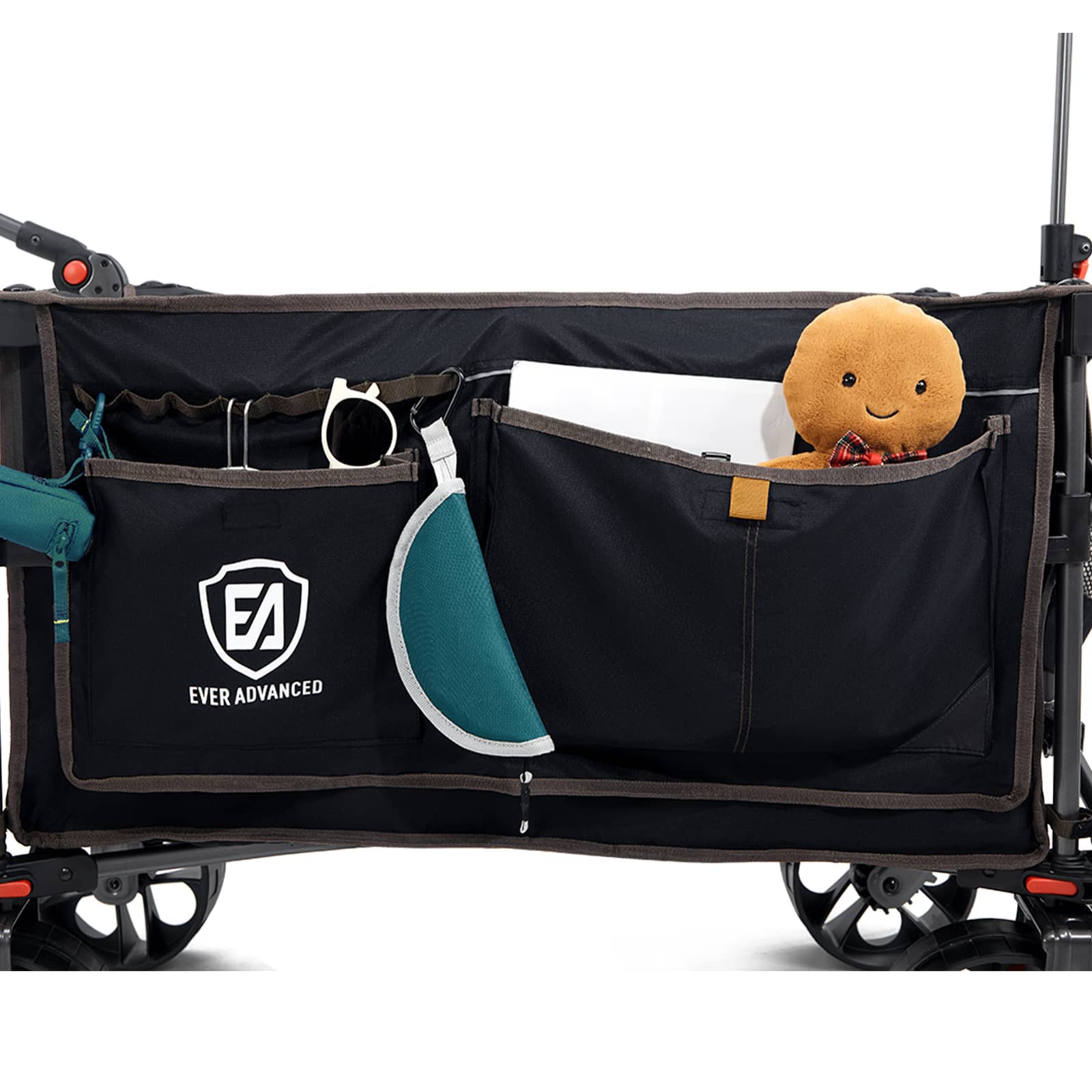 Folding Camping Push Wagon - EVER ADVANCEDBlack