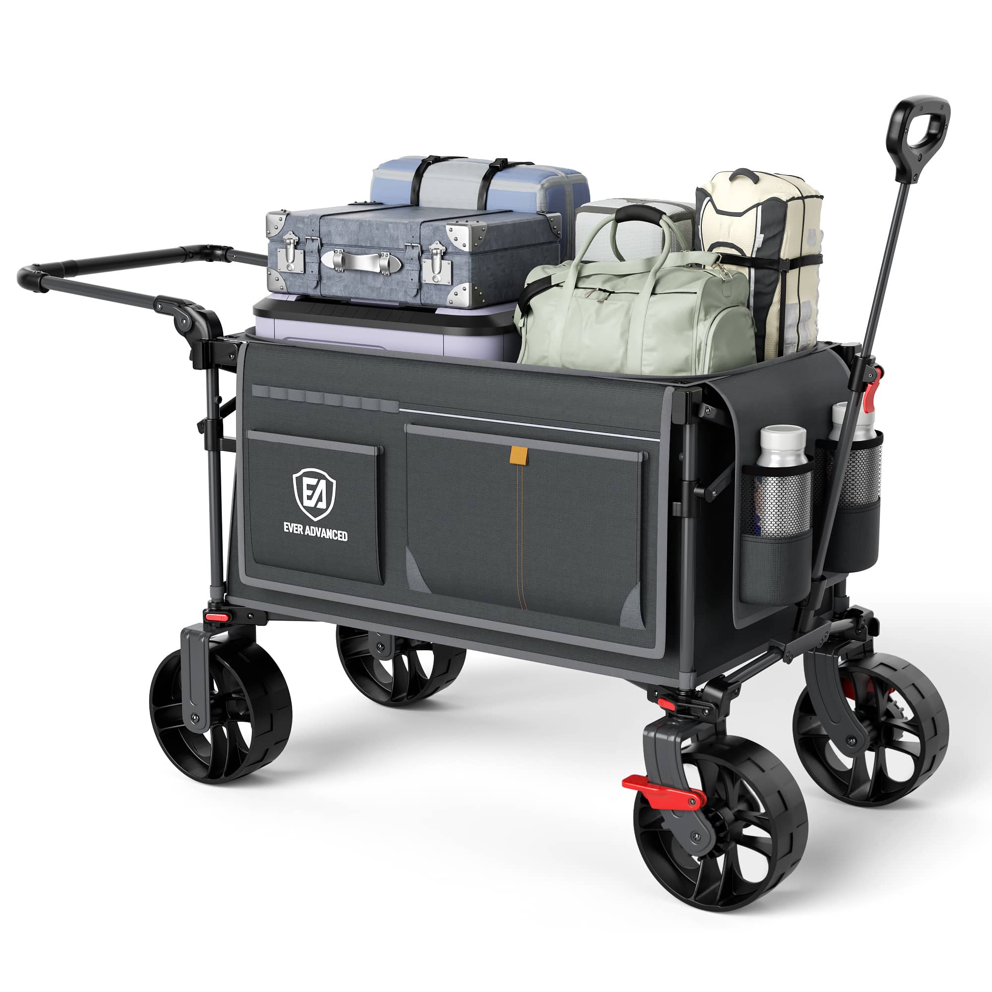 Folding Camping Push Wagon - EVER ADVANCEDGrey