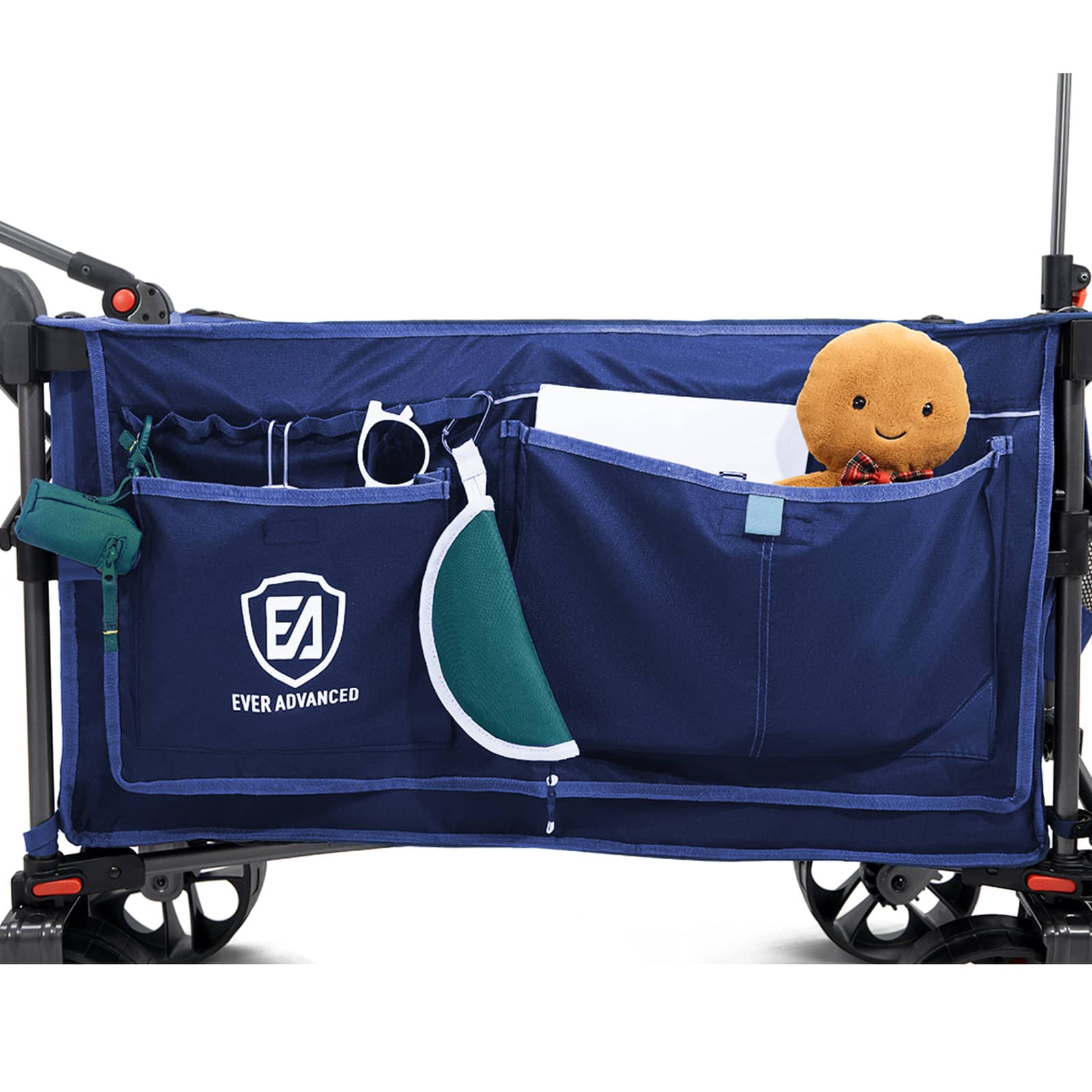 Folding Camping Push Wagon - EVER ADVANCEDBlue