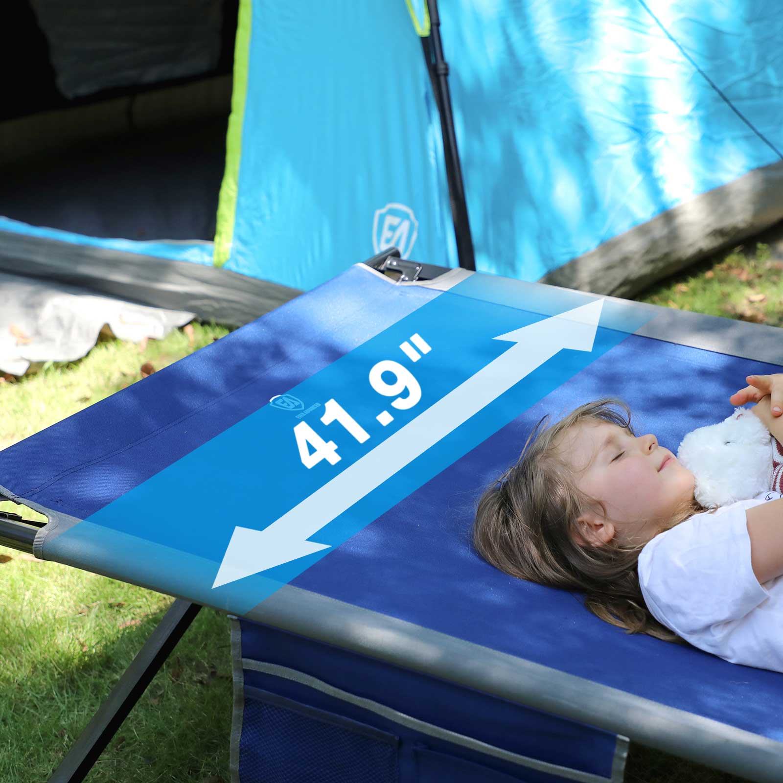 Oversized Sleeping Cot - EVER ADVANCEDCamping CotBlue