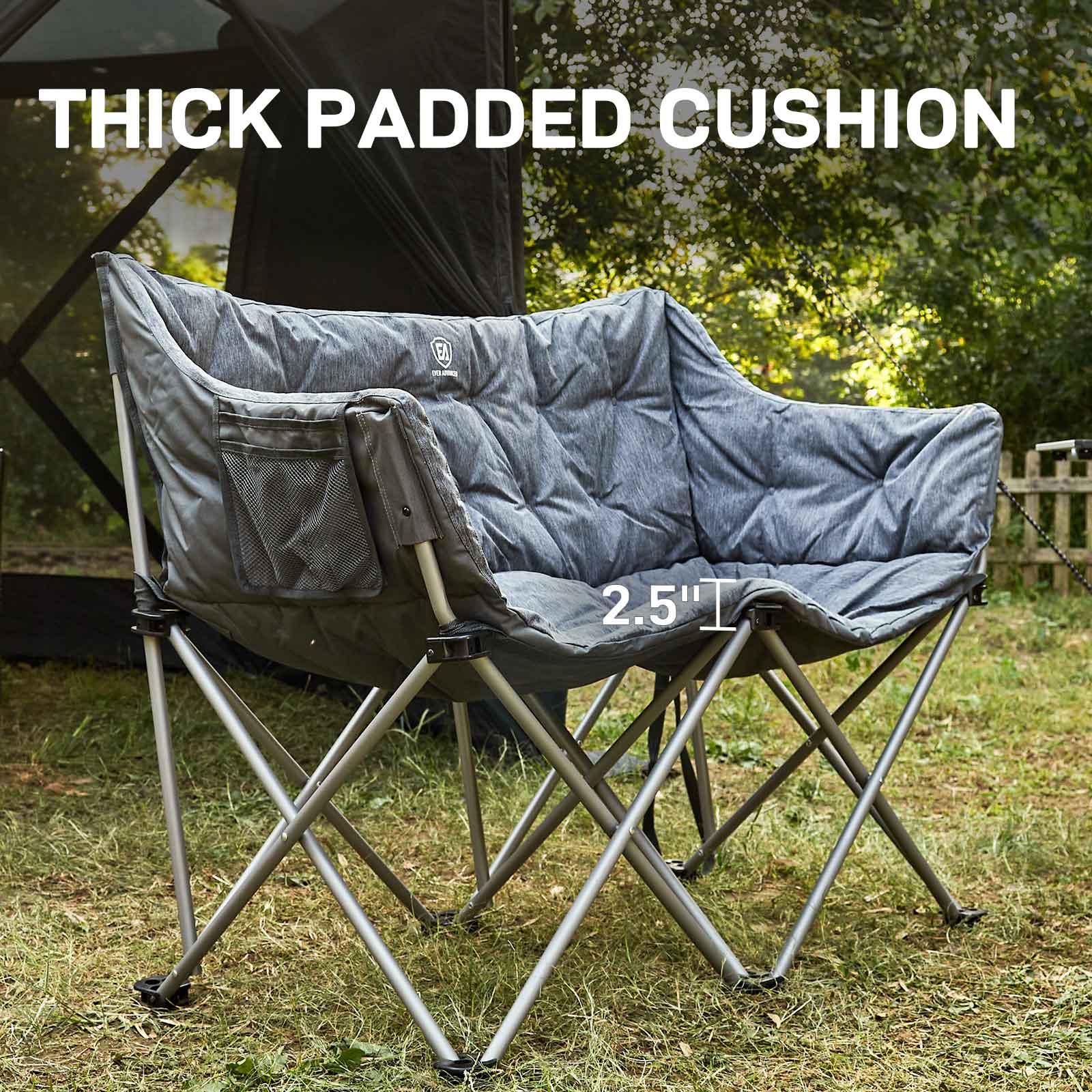 Padded double Camping Chair - EVER ADVANCEDCamping Chairs