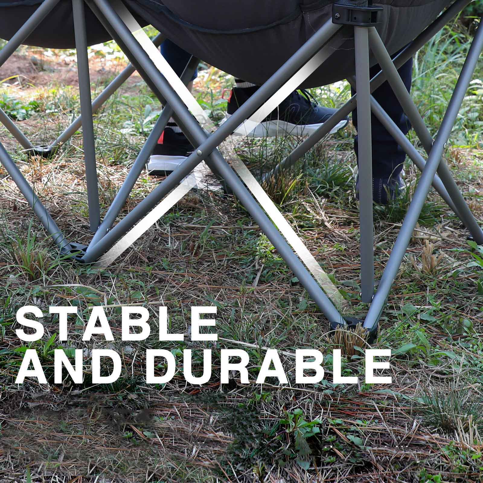 Padded double Camping Chair - EVER ADVANCEDCamping Chairs