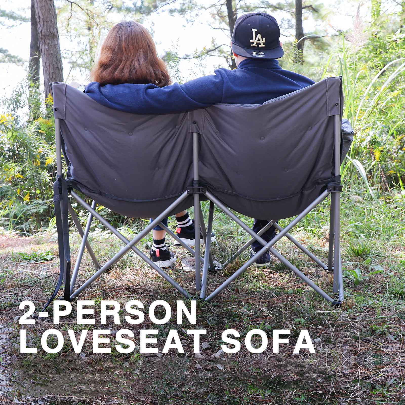 Padded double Camping Chair - EVER ADVANCEDCamping Chairs