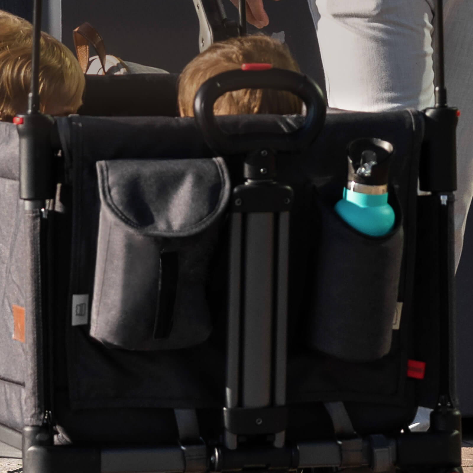 Side - Unzip Wagon Stroller - EVER ADVANCEDWagon StrollerGrey