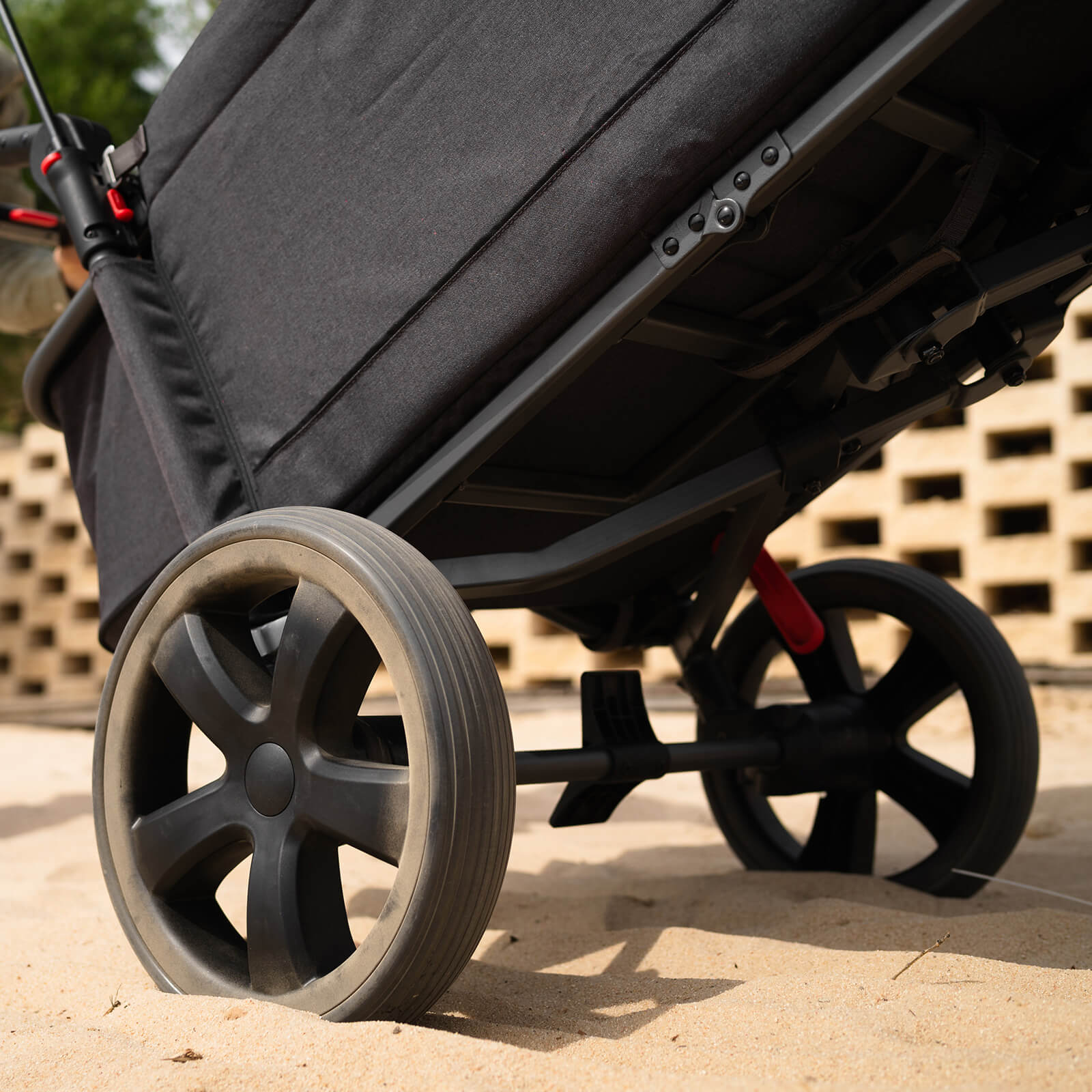 Side - Unzip Wagon Stroller - EVER ADVANCEDWagon StrollerGrey