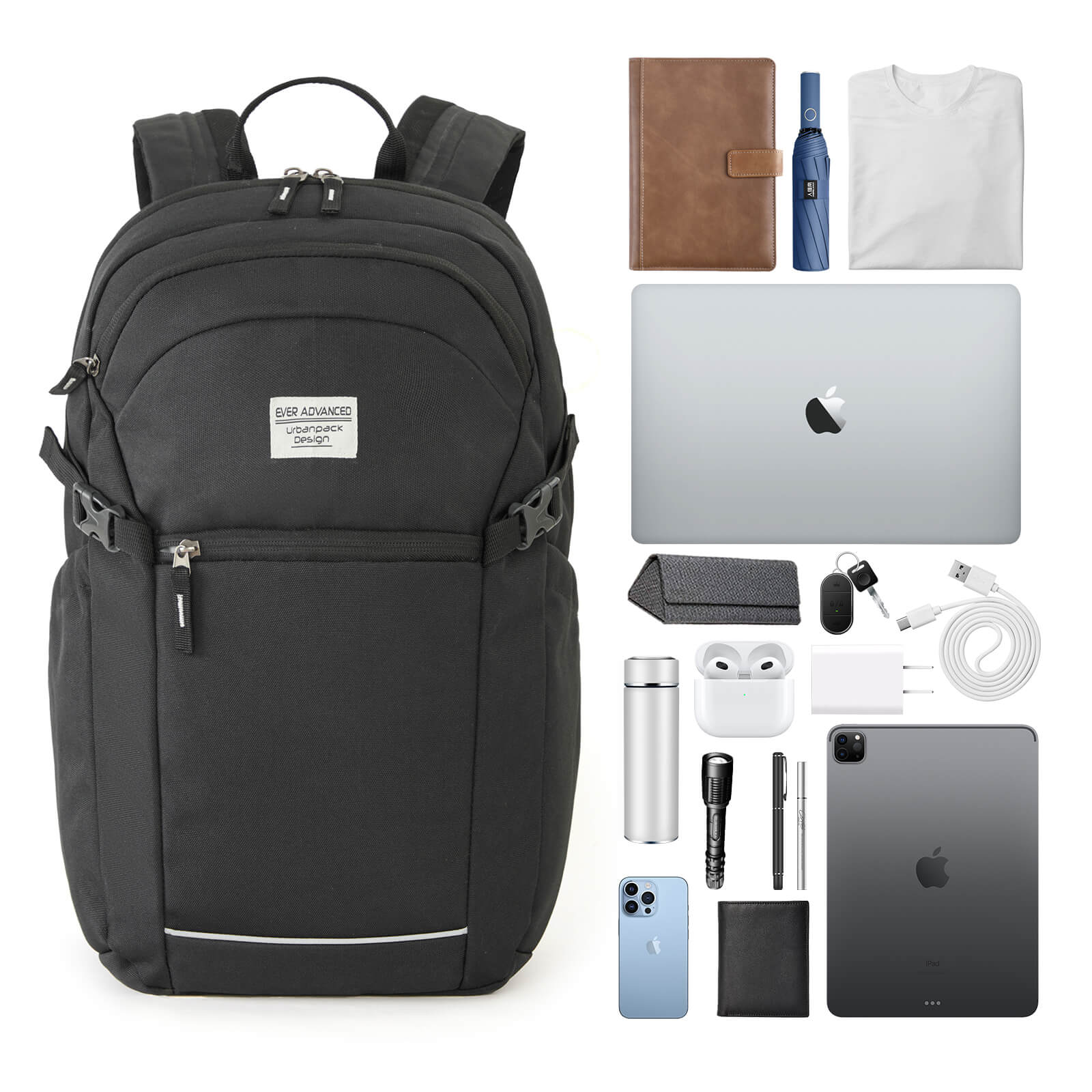 Travel Laptop Backpack - EVER ADVANCEDLaptop BackpackBlack