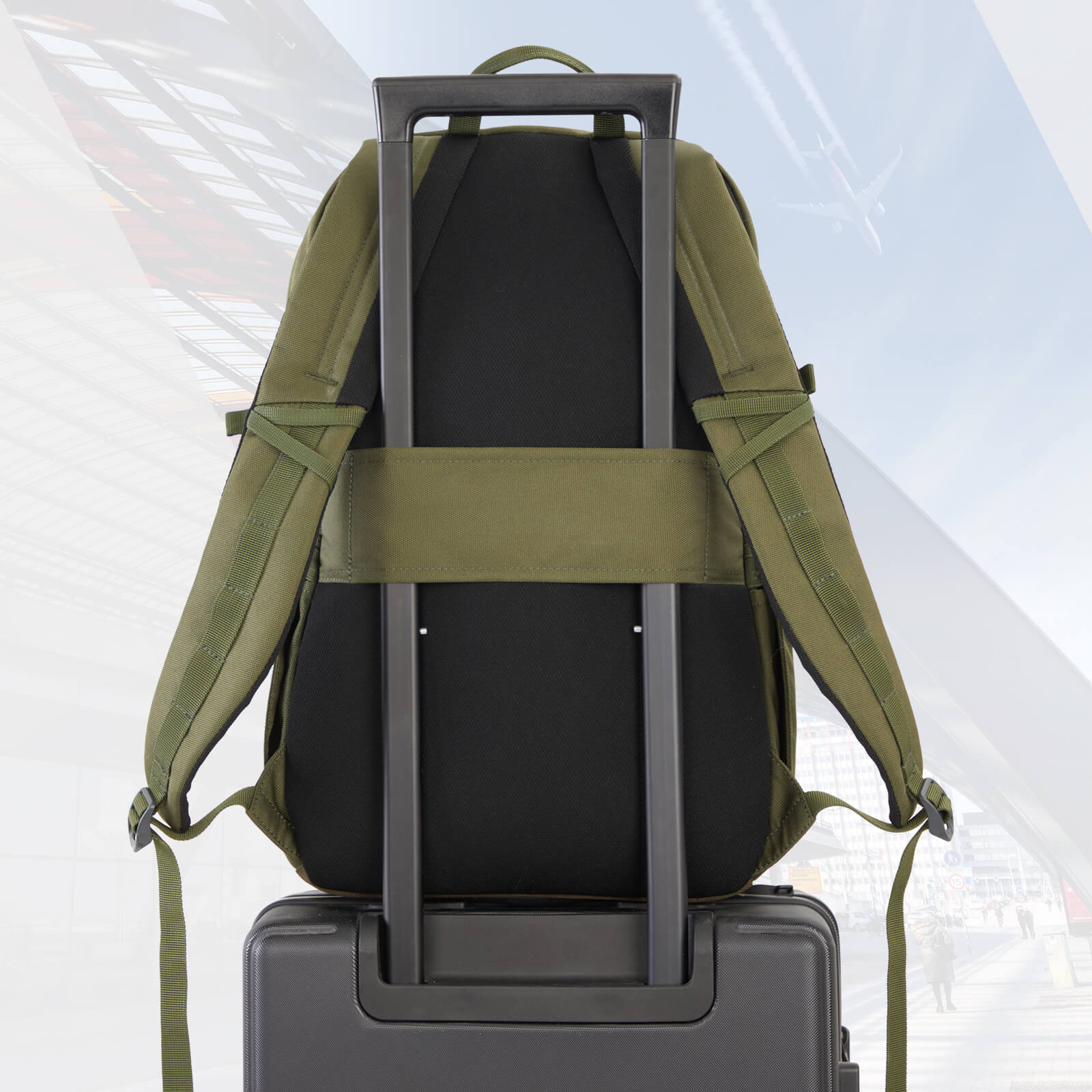 Travel Laptop Backpack - EVER ADVANCEDLaptop BackpackOlive Green